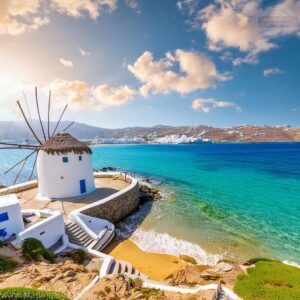 Greek island paradise sun sea beach Aegean sea Greece Cyprus Greek islands