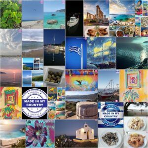 The Aegean sea of Greece (Hellas), Cyprus and the Greek islands!! MadeinMycountry is a global platform that celebrates and supports local history, culture, art, and nature conservation efforts. For two decades, we have been sponsoring local museums, cultural organizations, travel destinations, historical sites, and various cultural events around the world.