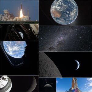 All images courtesy of NASA. Artemis 2